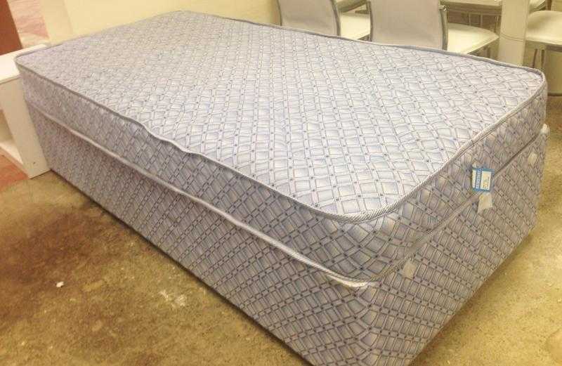 SINGLE DIVAN BED WITH MATTRESS