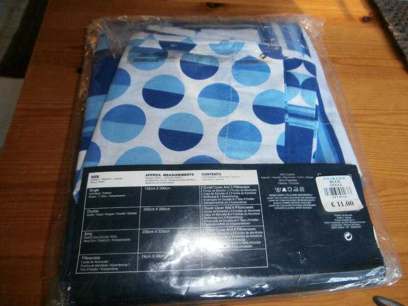 Single duvet cover sets- 2 in original unopened pack