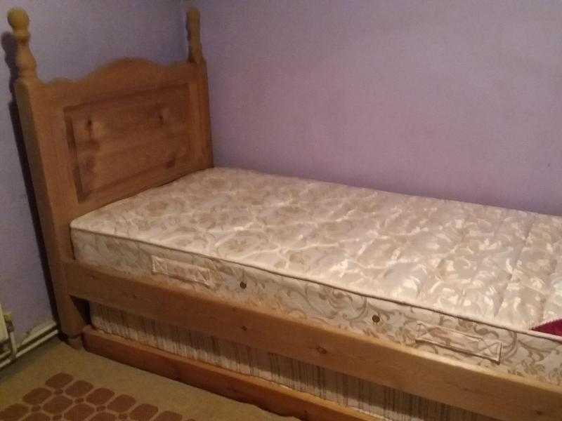 Single guest bed with trundle bed