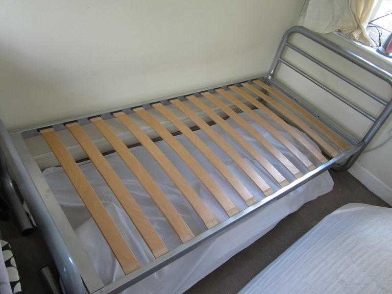 Single Metal Bed Frame Silver