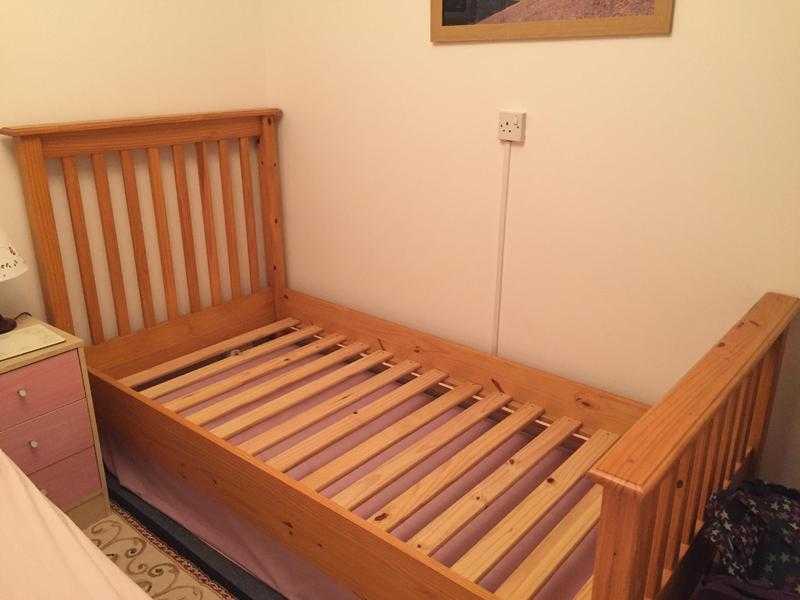 Single pine bed frame