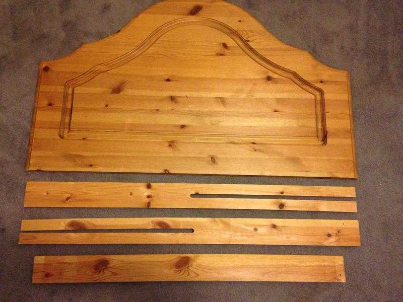 Single pine headboard