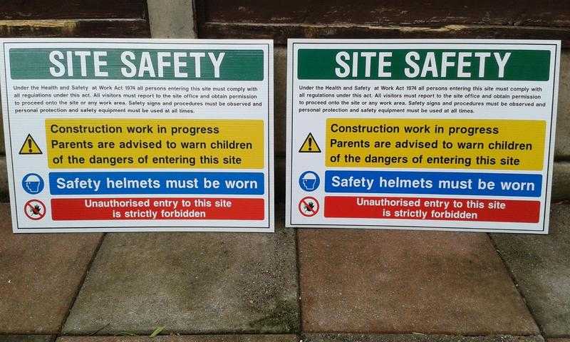 Site Safety Signs 600 x 450mm 39.99