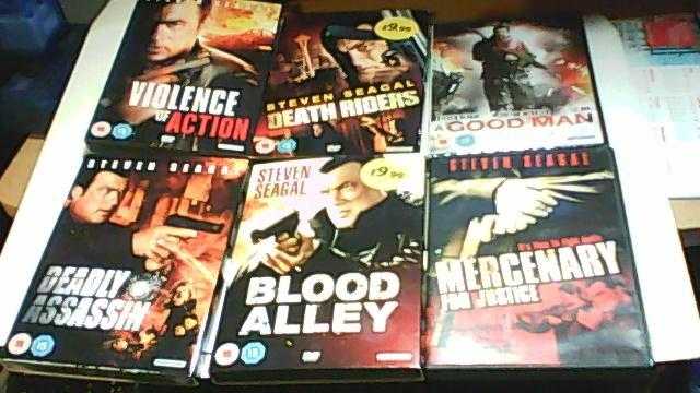 SIX STEVEN SEAGAL DVD039S - BLOOD ALLEY-DEADLY ASSASSIN-A GOOD MAN-VIOLENCE OF ACTION