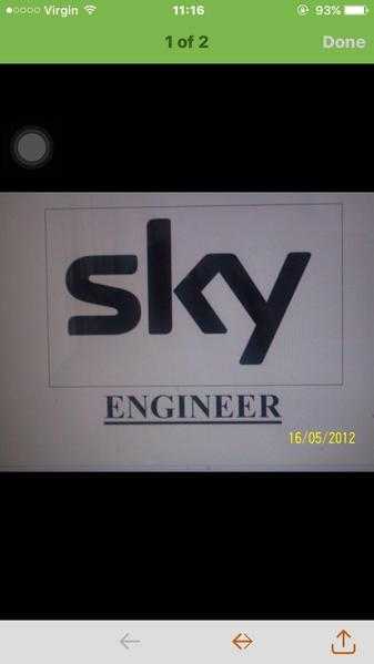 Sky engineer Freesat freeview