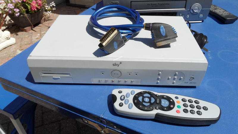 Sky Plus box, with two remotes (one brand new, cost 22), and a free Video recorder 25