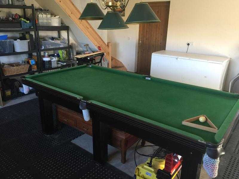 slate bed snooker table 8 X 4
