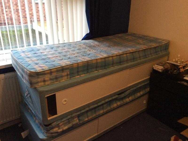 Slimline single beds good condition 2 available will split