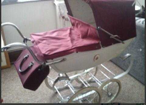 sliver cross pram