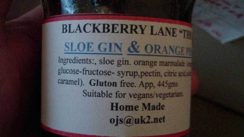 SLOE GIN amp ORANGE PRESERVE