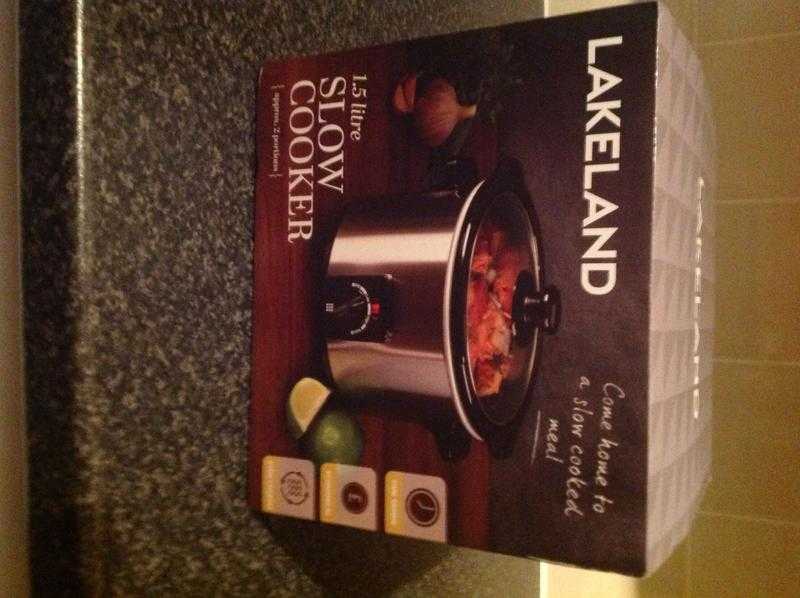 Slow cooker. Lakeland 1.5 litre.