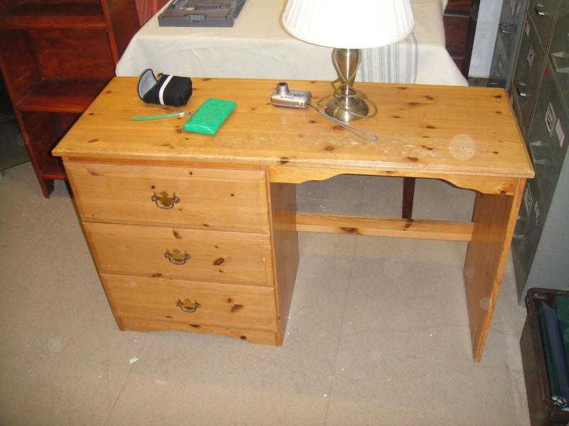 Small Chests of Drawers, chairs, mirror, table and pine desk  other Household Items