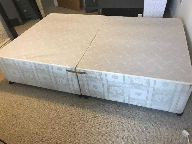 Small double bed divan base with drawers