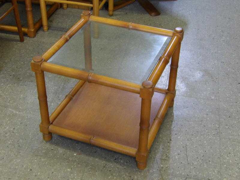 Small Glass Side Table At The Recycled Goods Factory