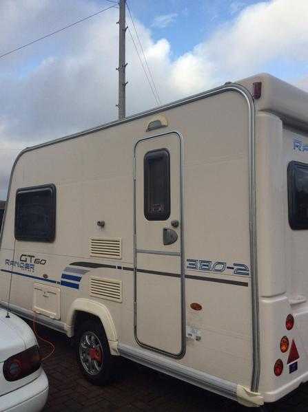 Small light weight 2 berth caravan