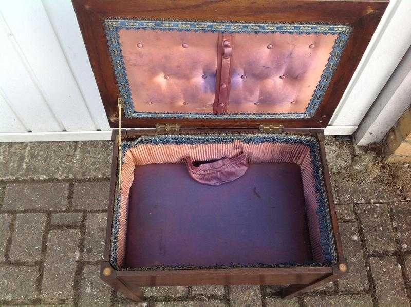 Small OakMahogany Sewing chest