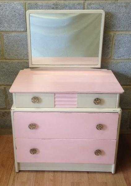 Small painted dressing table