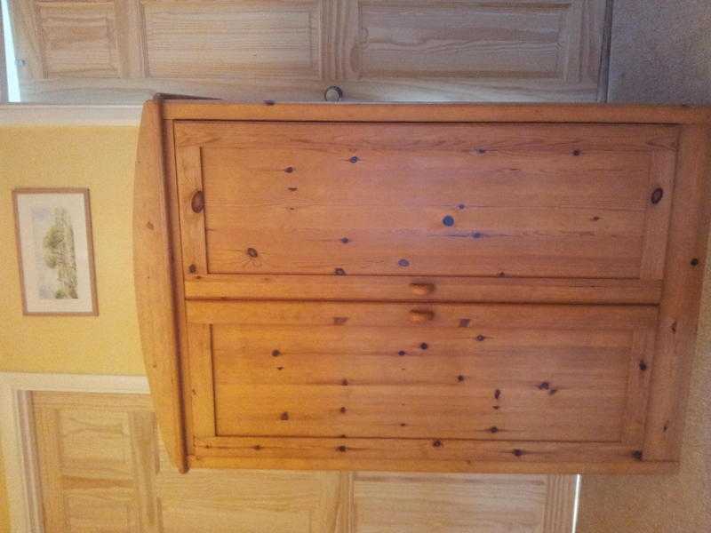 Small pine M amp S wardrobe