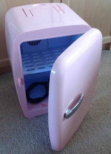 Small pink fridge