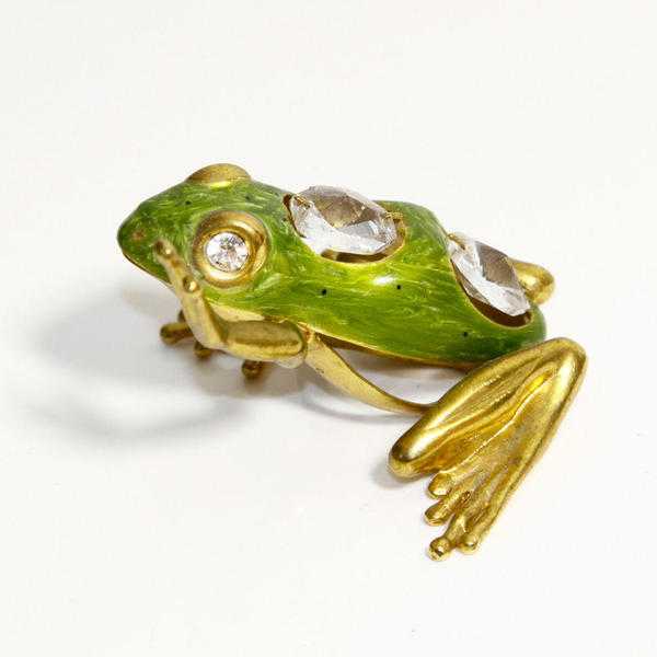 Small Swarovski Crystal Gold Frog Ornament at KODE-STORE on ebay