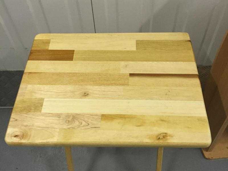 Small wooden folding table