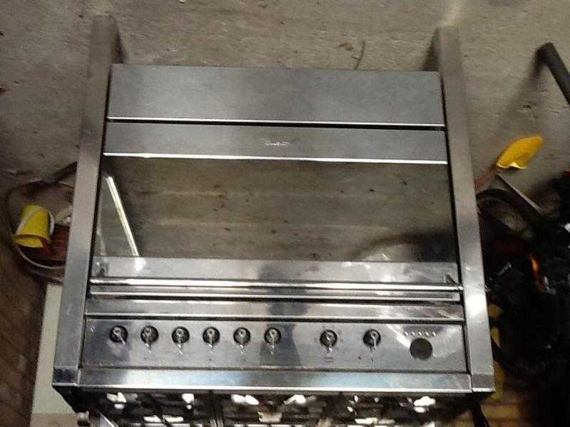 SMEG stainless steel double gas oven