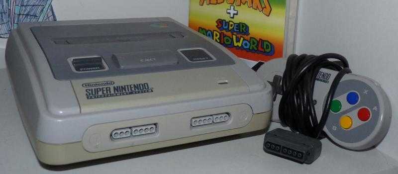 SNES with controllers, leads and 1 game WORKING