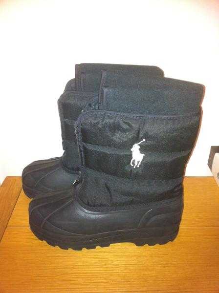 SNOW BOOTS RALPH LAUREN POLO BOYSGIRLS SIZE 2