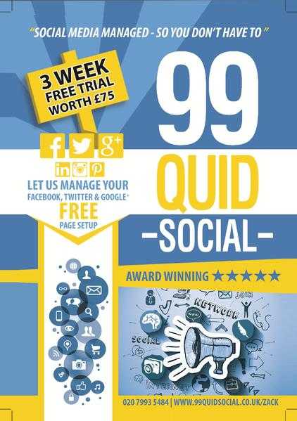 Social Media Management - 3 Week Free Trial Facebook, Twitter and Google