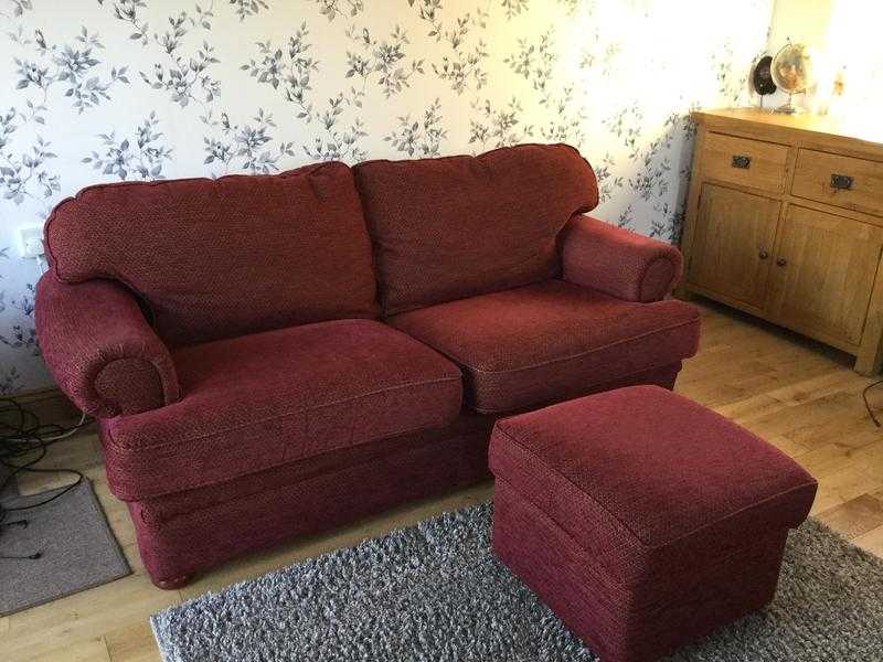 Sofa and Footstool