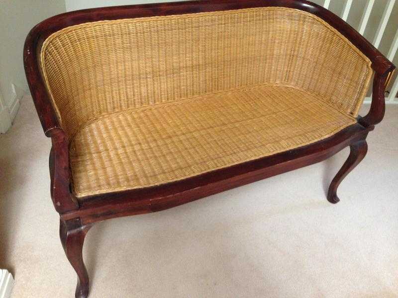 SOFA - BERGERE CANE TWO SEATER