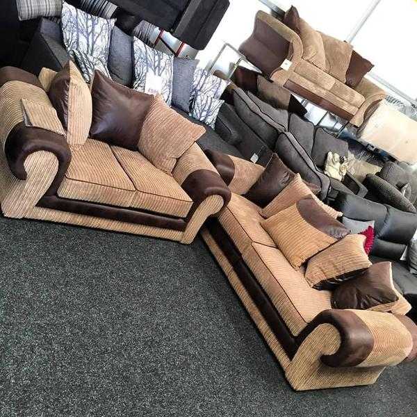 Sofa, New, 3 seater and 2 seater, cheap, sale