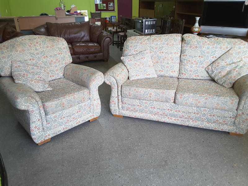 Sofa With Matching Armchair, VGC, Local Delivery Now ONLY 19