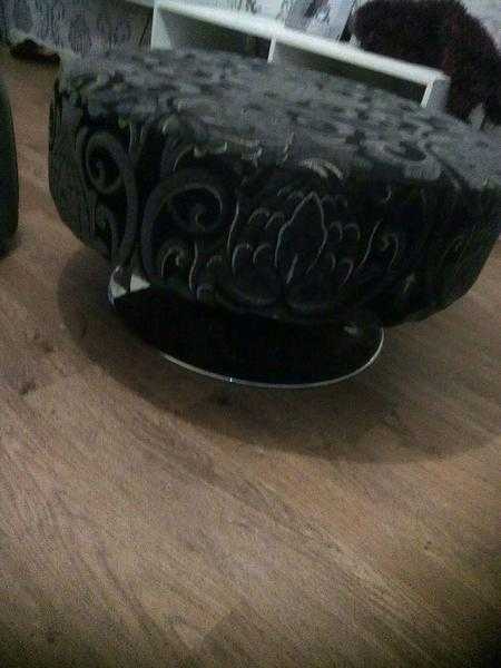 Sofa with swivelling stool for sale