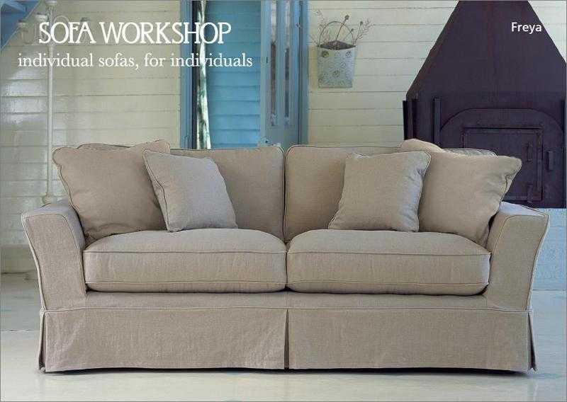 Sofa Workshop hand made 3month old medium Freya Sofa in Pasture Sage