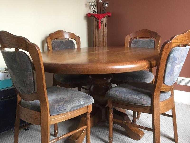 Solid German Oak Dining Set