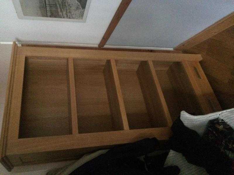 Solid Oak bookcase  1.9 high