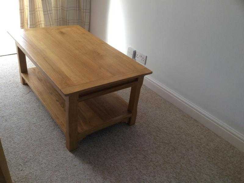 Solid Oak Coffee Table