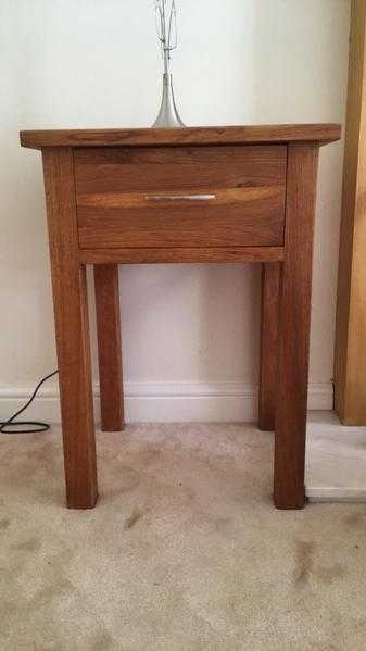 Solid oak coffee table amp 2x lamp tables
