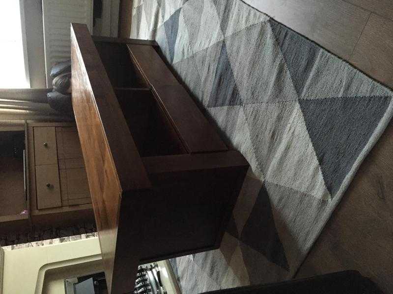 Solid oak coffee table, tv stand, living room furniture