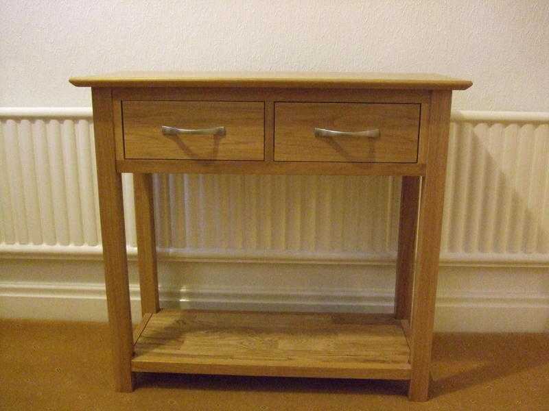 Solid Oak Console  Hall Table