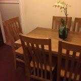 Solid Oak Dining Suite - Seats 6 extends to 8 Excellent condition