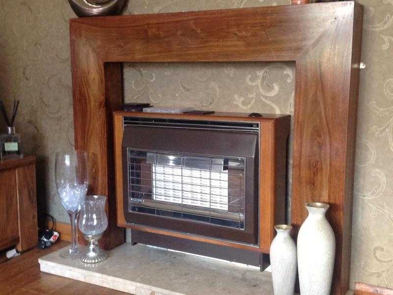 Solid oak fire surround