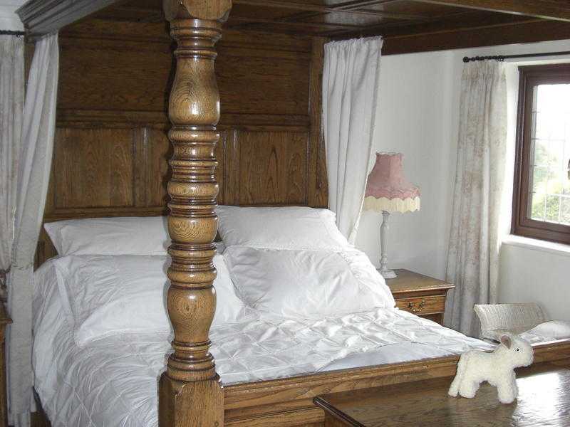 solid oak four poster