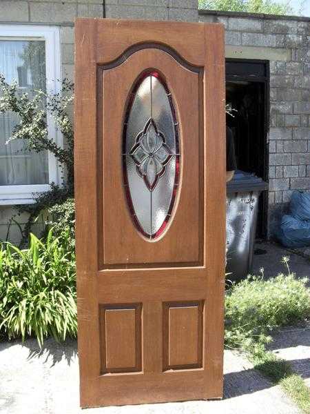 Solid oak front door