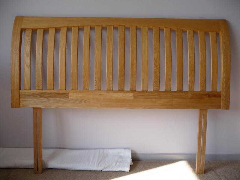 Solid Oak Headboard - King Size