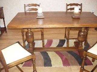 Solid Oak Refectory Dining Room Table