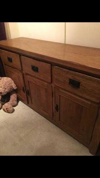 Solid oak sideboard