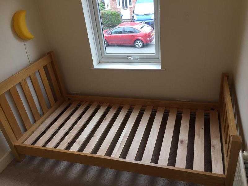 Solid Oak single bed