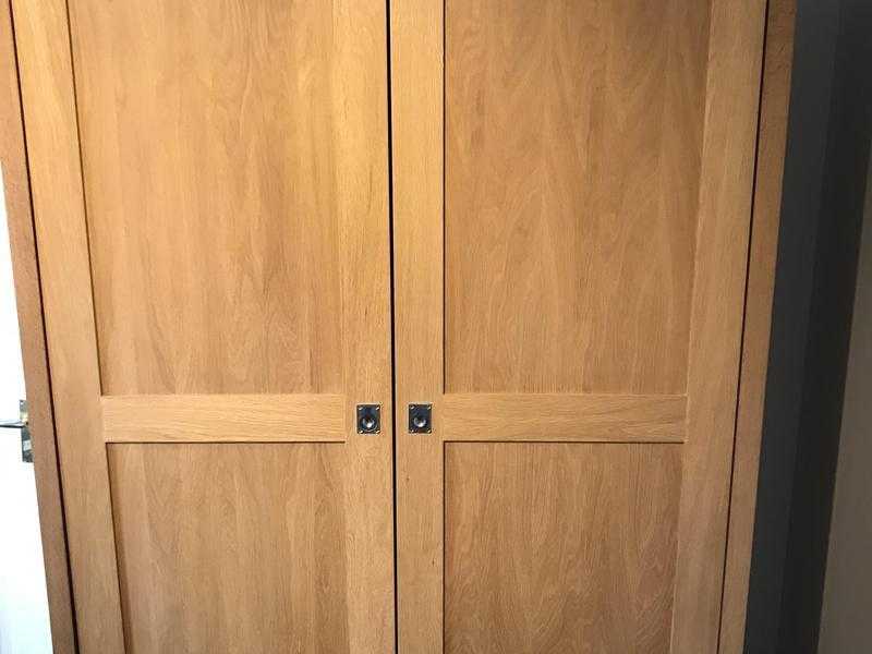 Solid oak wardrobe